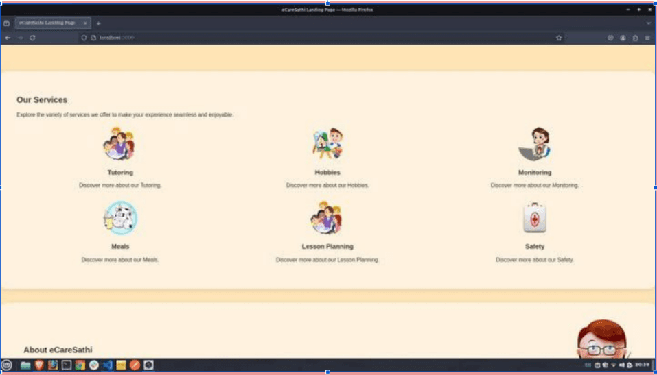 eCareSathi Project Interface Render Layout B